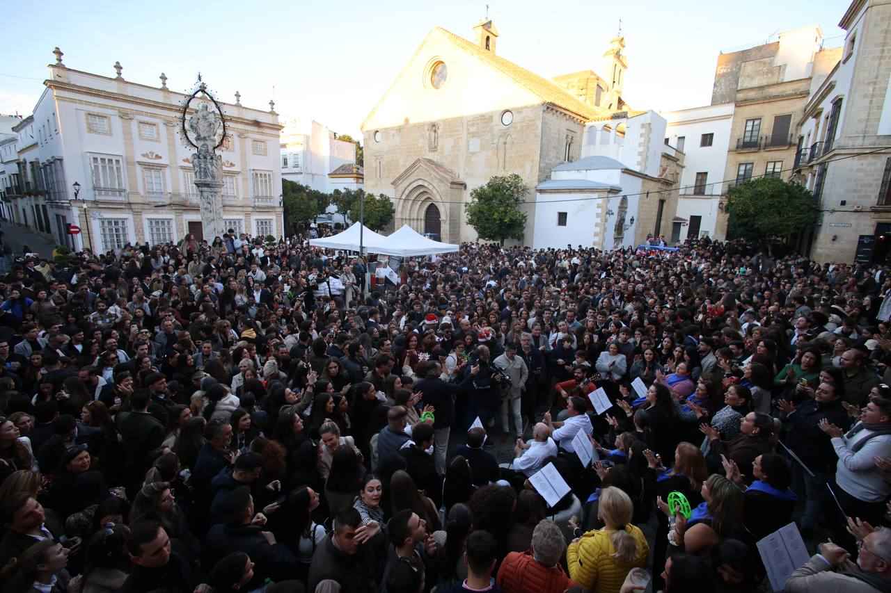 Espectacular imagen de la plaza de la Asunción de Jerez.