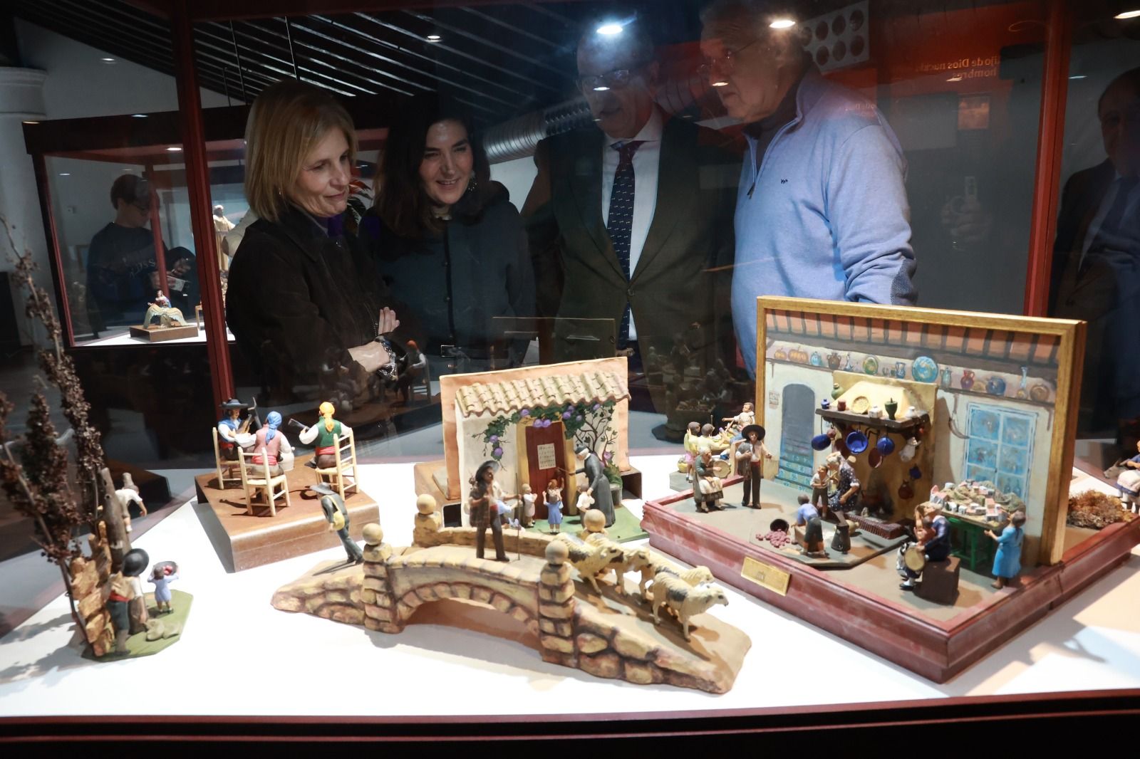 Visita de Rocío Blanco al Museo del Belén.