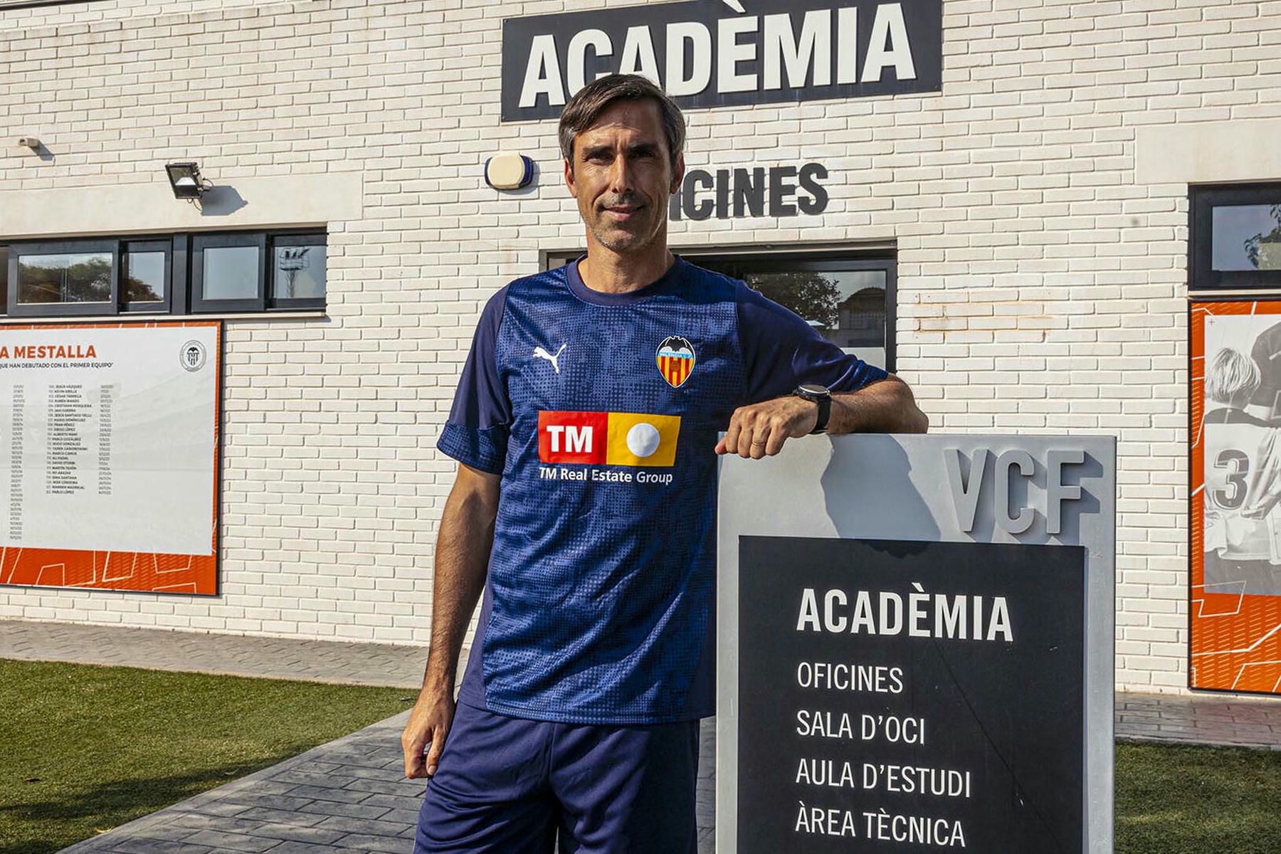 Una imagen de Fernando Martin, de la web del Valencia.