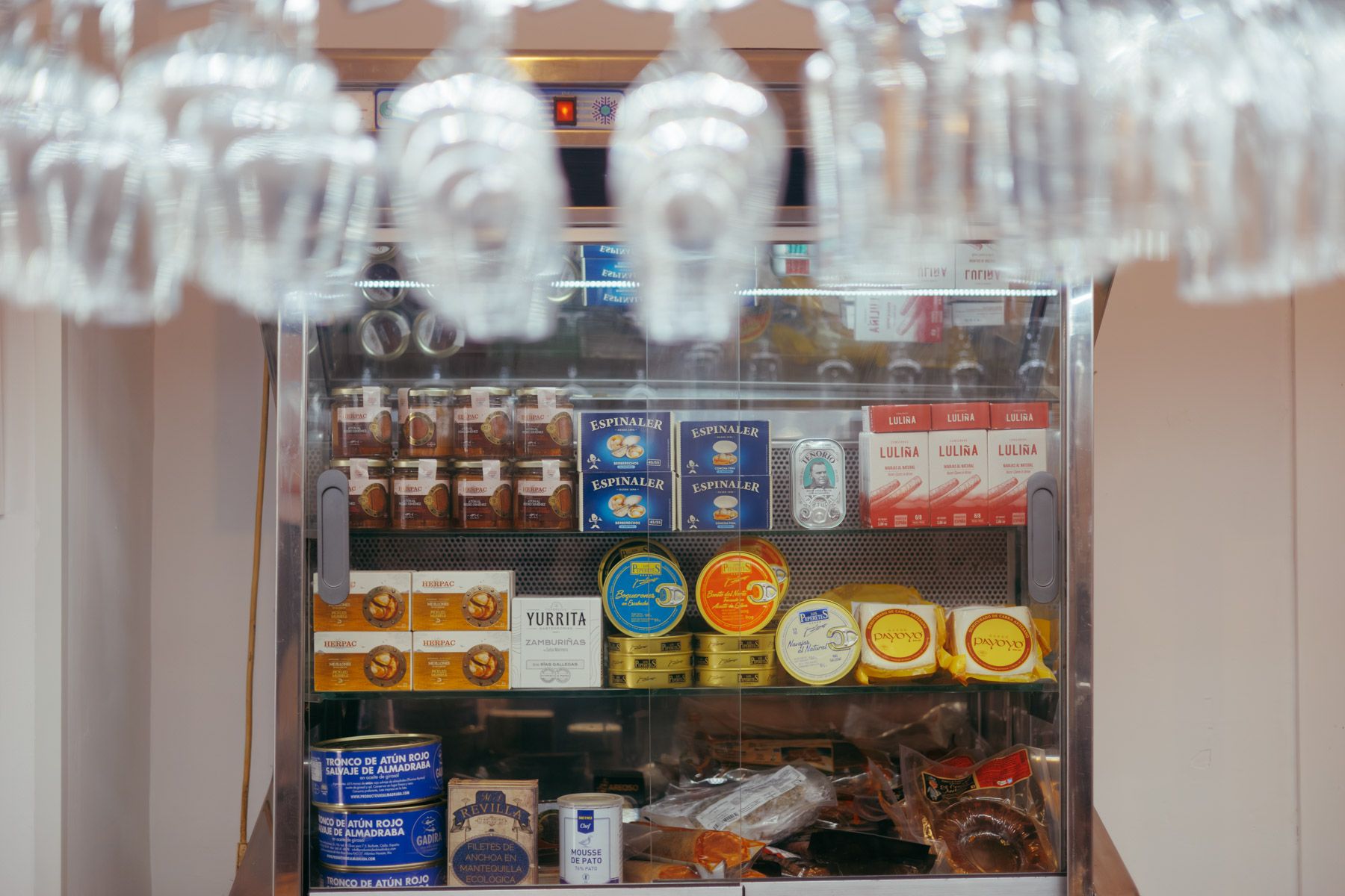 Algunos de los productos estrella de El Borri, en Plaza Plateros. 