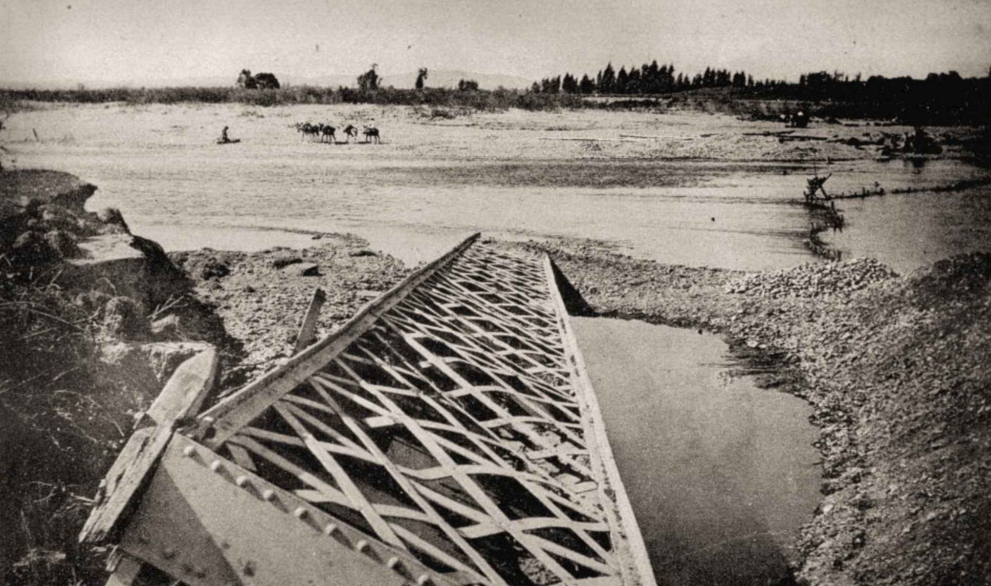 Una imagen del Guadalete, un río que ha sufrido varios desbordamientos históricos, de 1906.