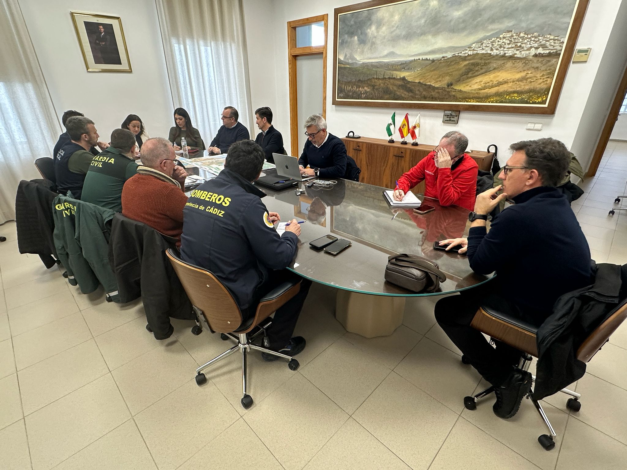 Reunión del gobierno de San Roque con responsables de emergencias