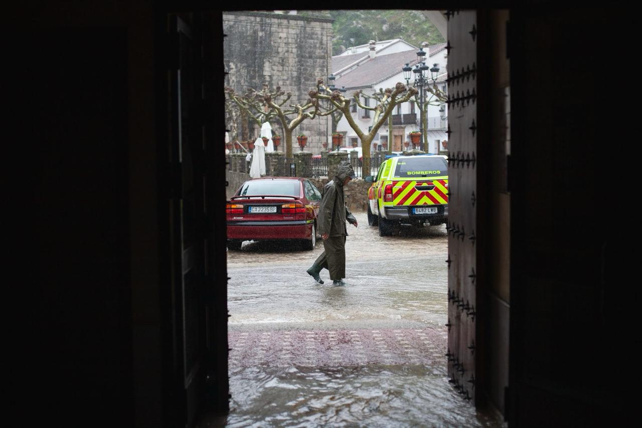 La lluvia en Grazalema durante uno de los días más duros de febrero.