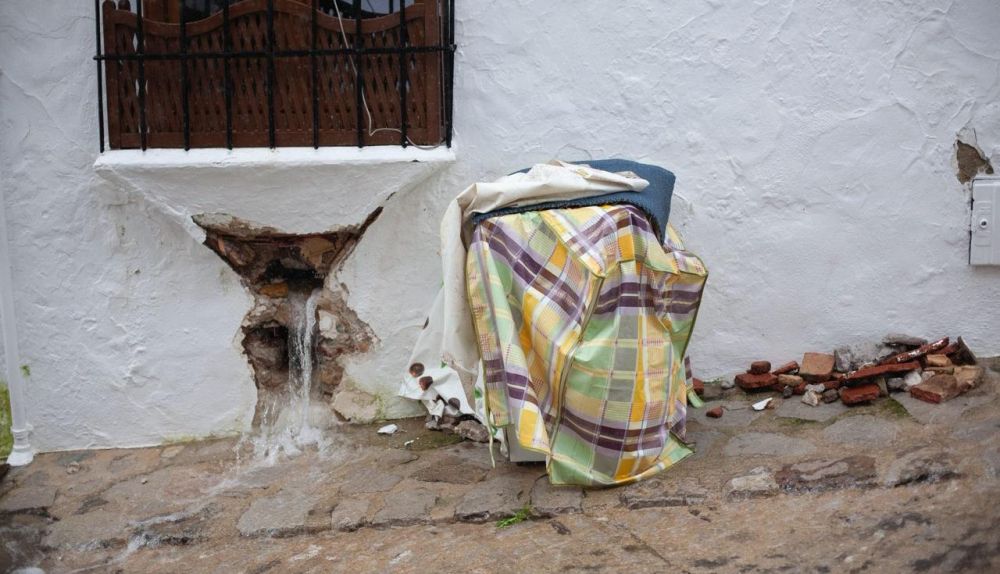 El riesgo de derrumbe es real en Grazalema.
