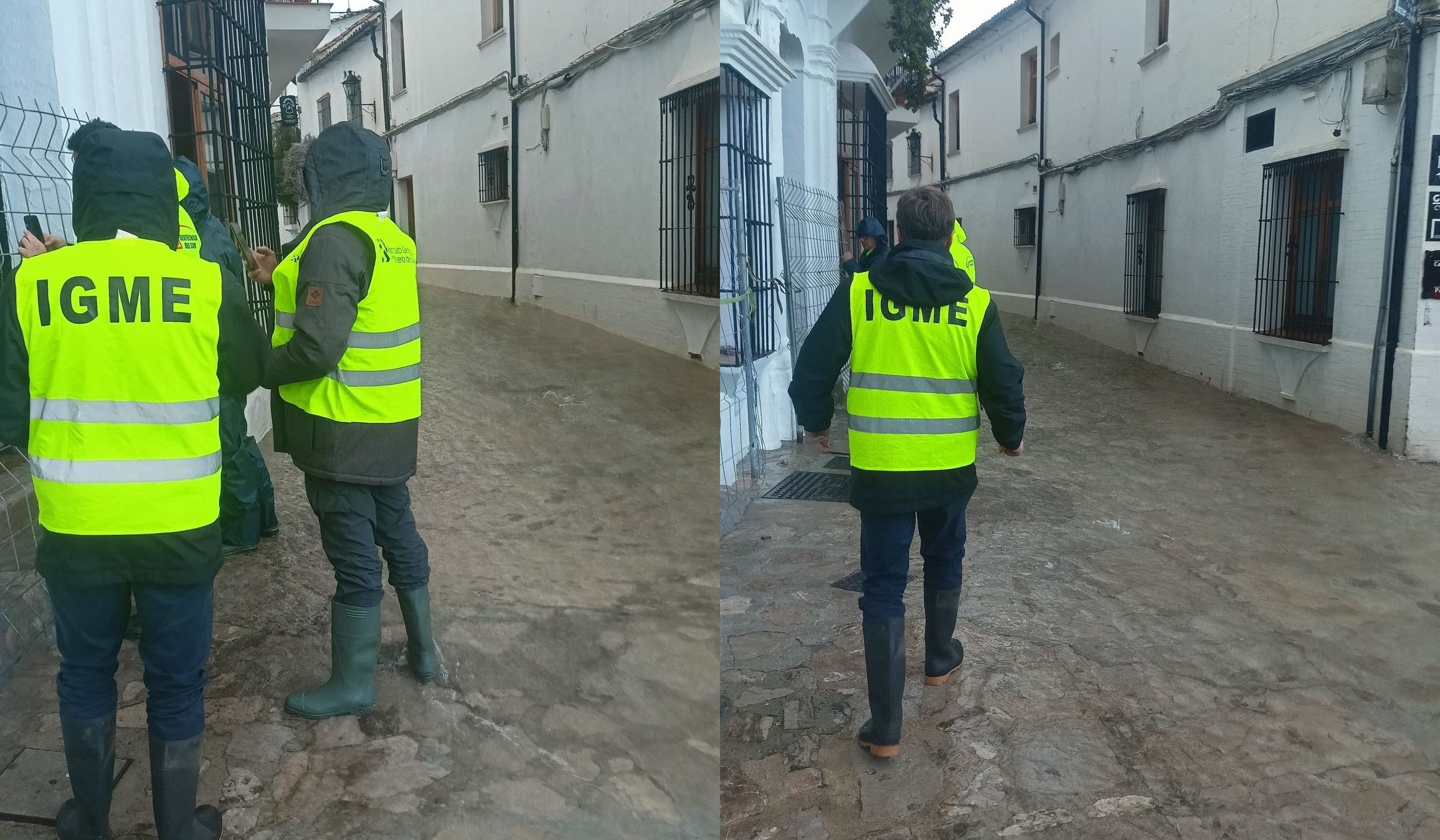 Miembros del CSIC y el IGME en Grazalema.