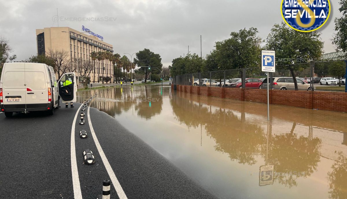 sevilla cortes trafico temporal