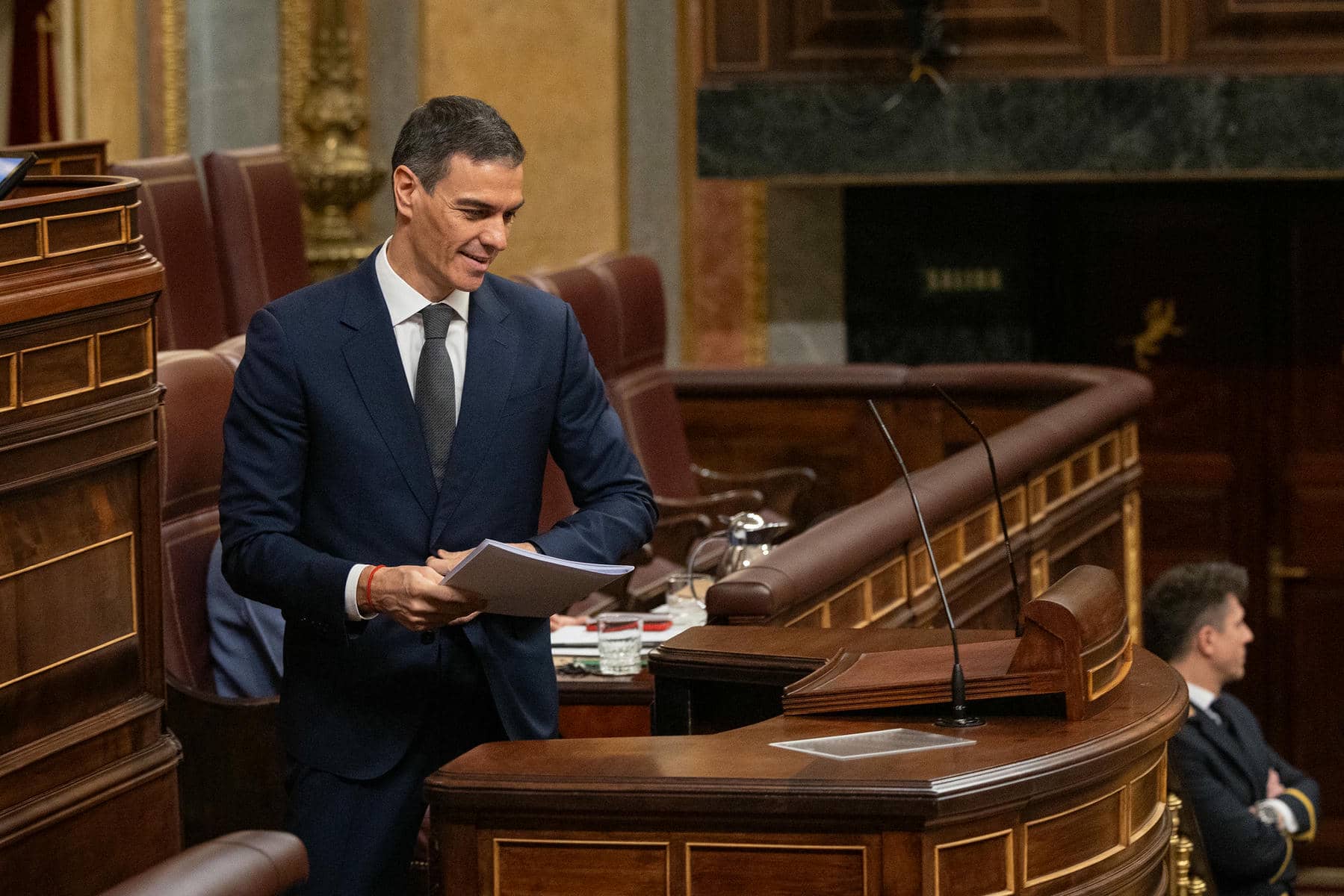 Pedro Sánchez, en el Congreso, este miércoles.