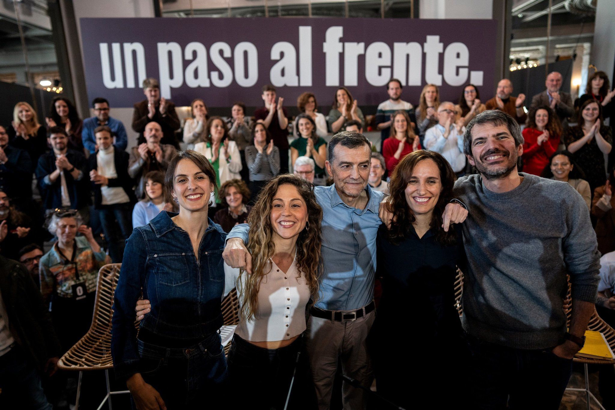 La imagen final del acto.