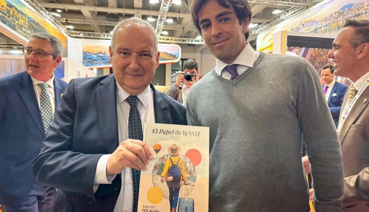 Jordi Hereu Boher Ministro de Turismo España junto a Gonzalo Vega 