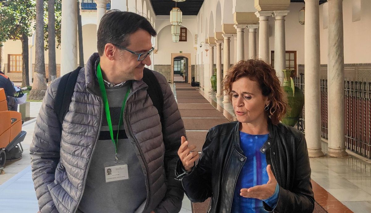 Reunión del sindicato con Esperanza Gómezn.