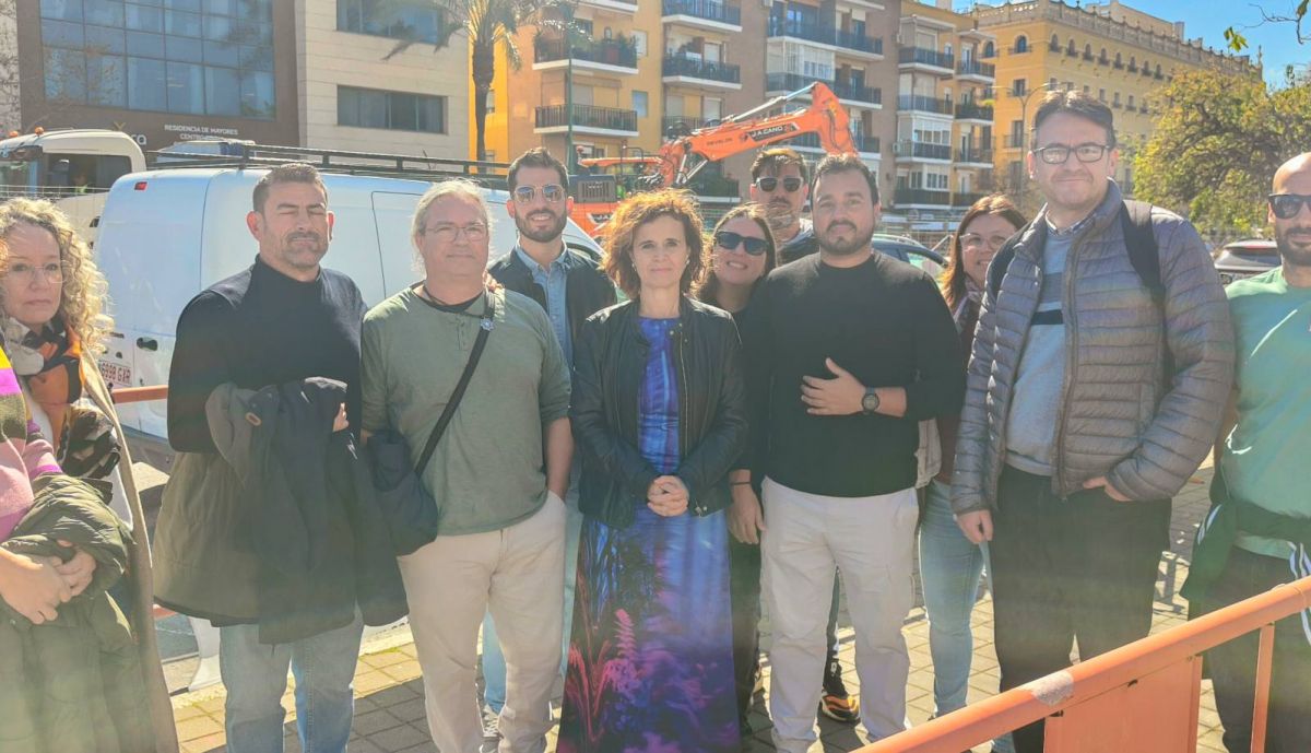 Reunión de los docentes con Esperanza Gómez.