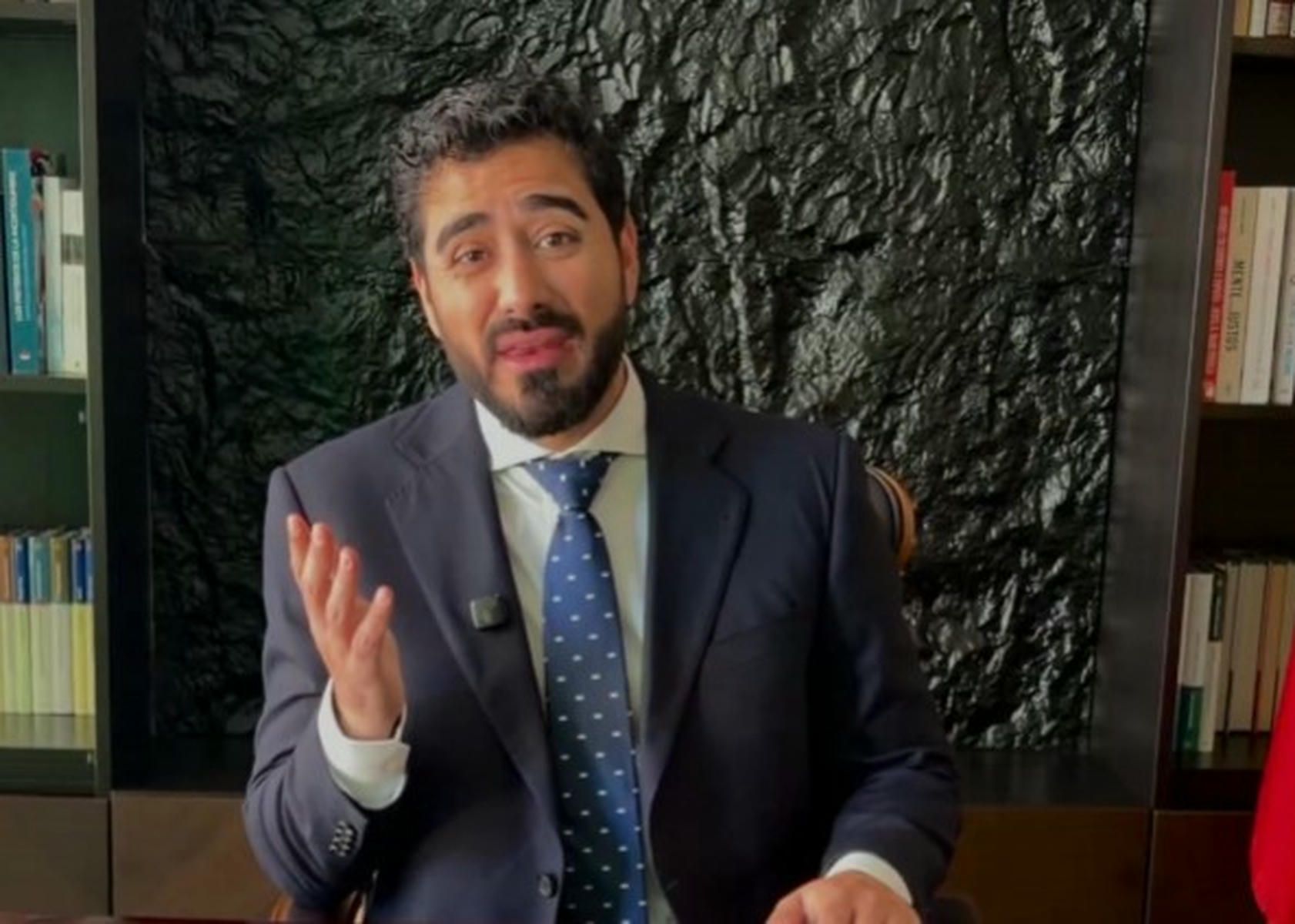 Alvise Pérez, en un vídeo difundido en sus redes.