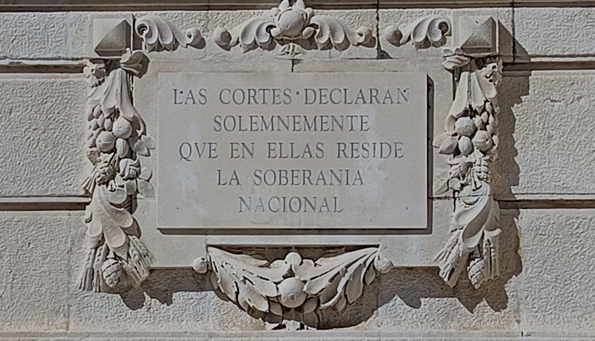 Cartela de la declaración Soberanía Nacional. (1)