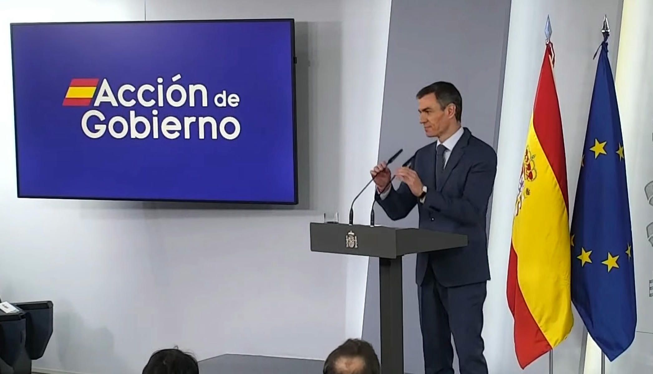 Sánchez, en rueda de prensa este viernes.