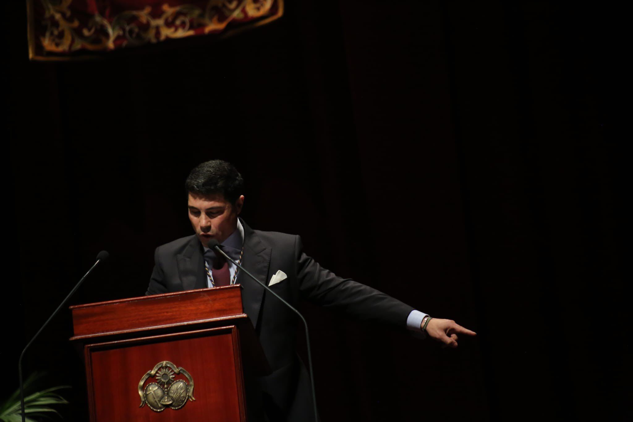 José Antonio Rodríguez durante el pregón.