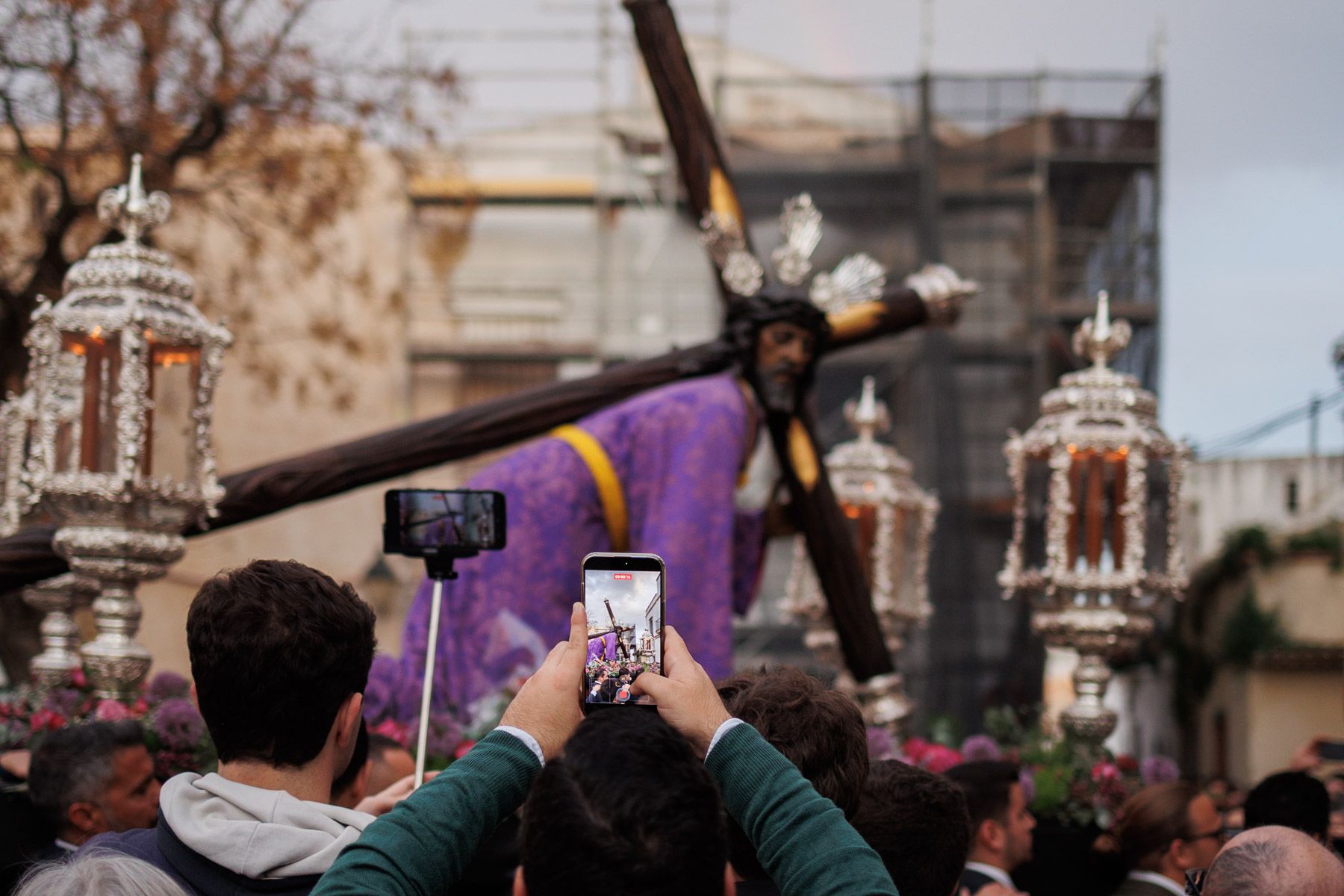 Padre Jesús de las Tres Caídas, en su reciente traslado. 