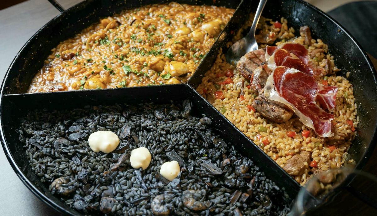 Trío de arroces en Aires de Mar en Jerez.
