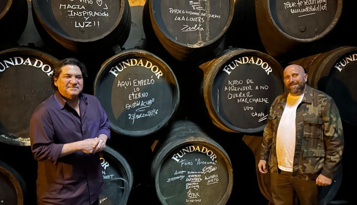 Visita de Gastón Acurio a las Bodegas Fundador.