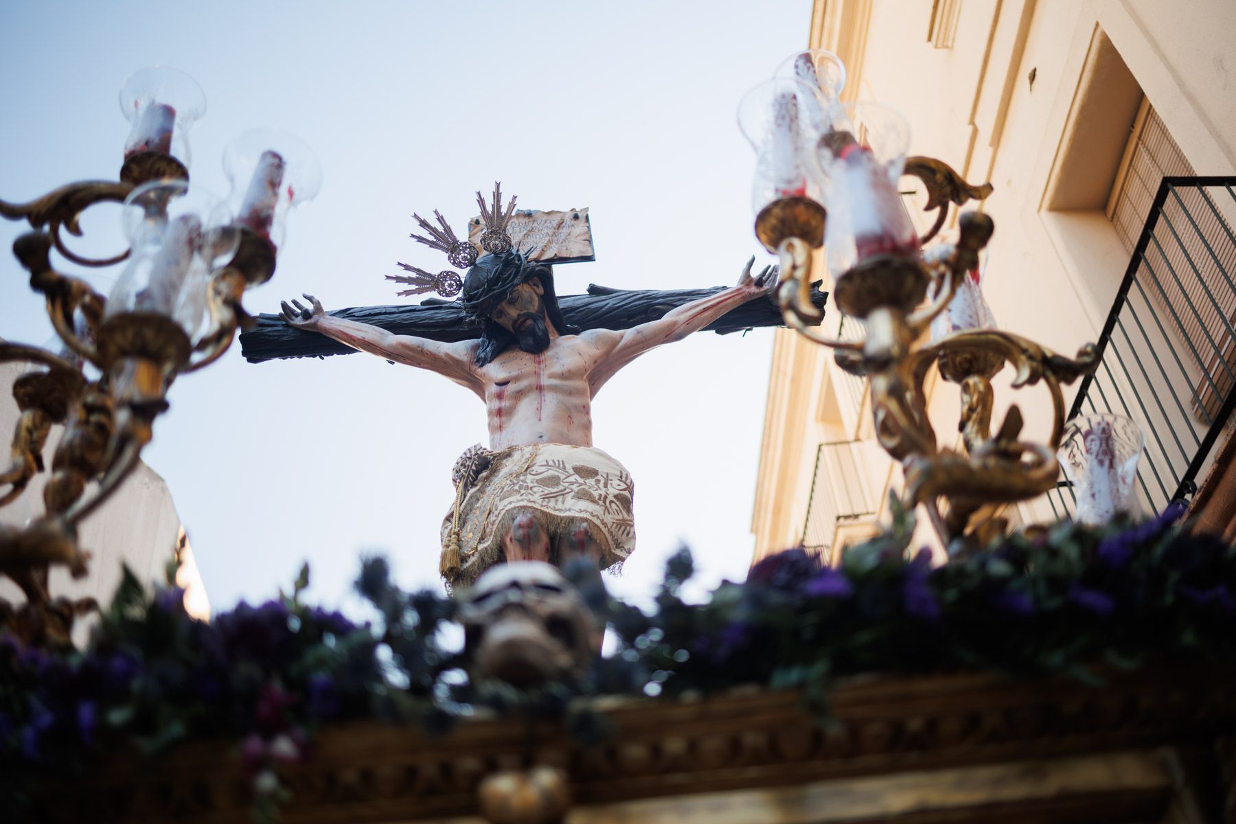 El Cristo de las Almas por la calle Barrancos