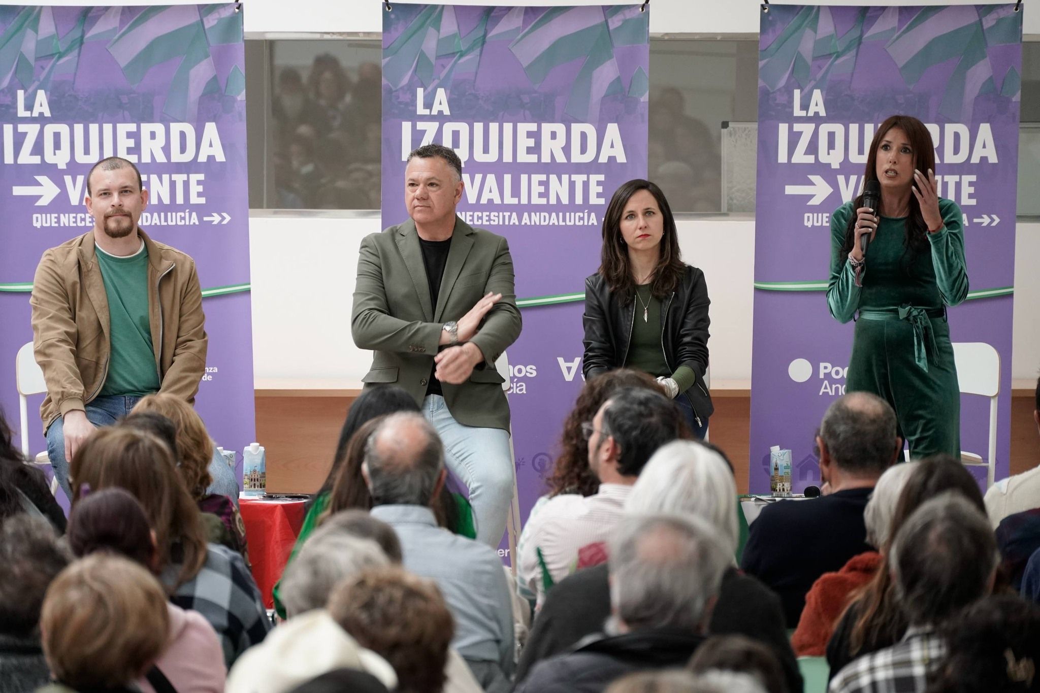 Velarde en un acto con Juan Antonio Delgado.