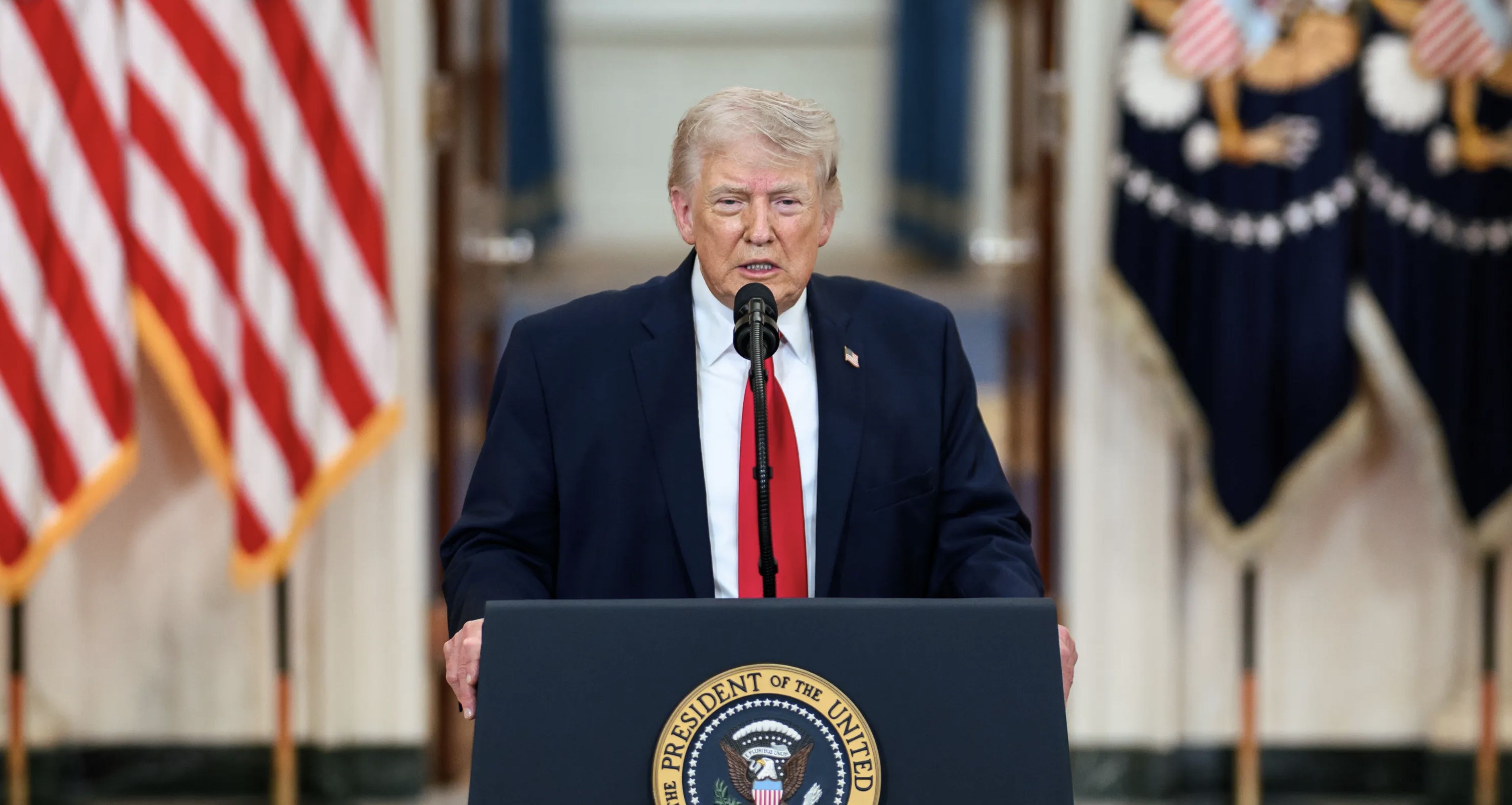 Donald Trump, en una comparecencia en la Casa Blanca.