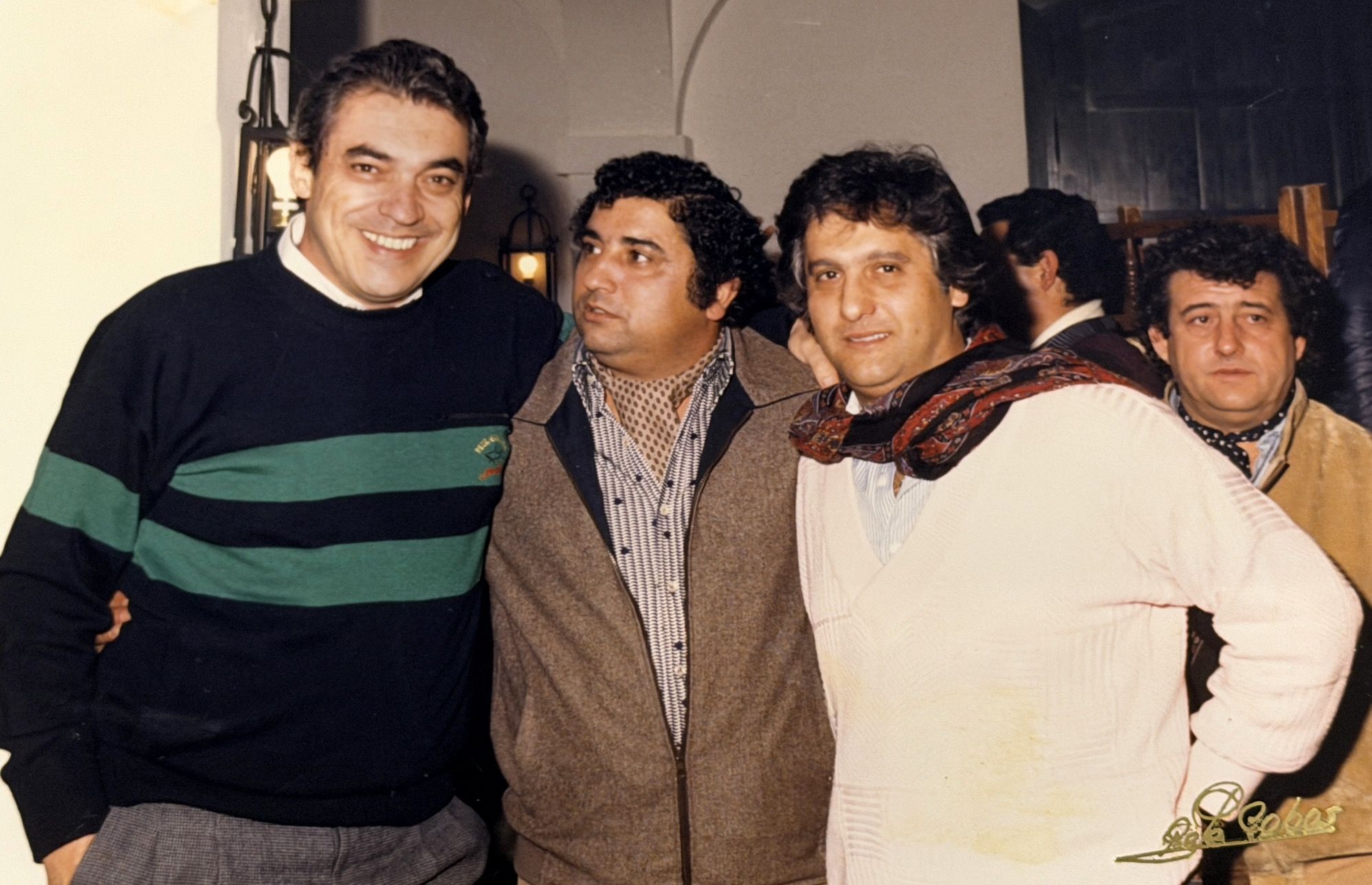 Curro de la Morena, junto a Alberto Cortés y Chiquetete