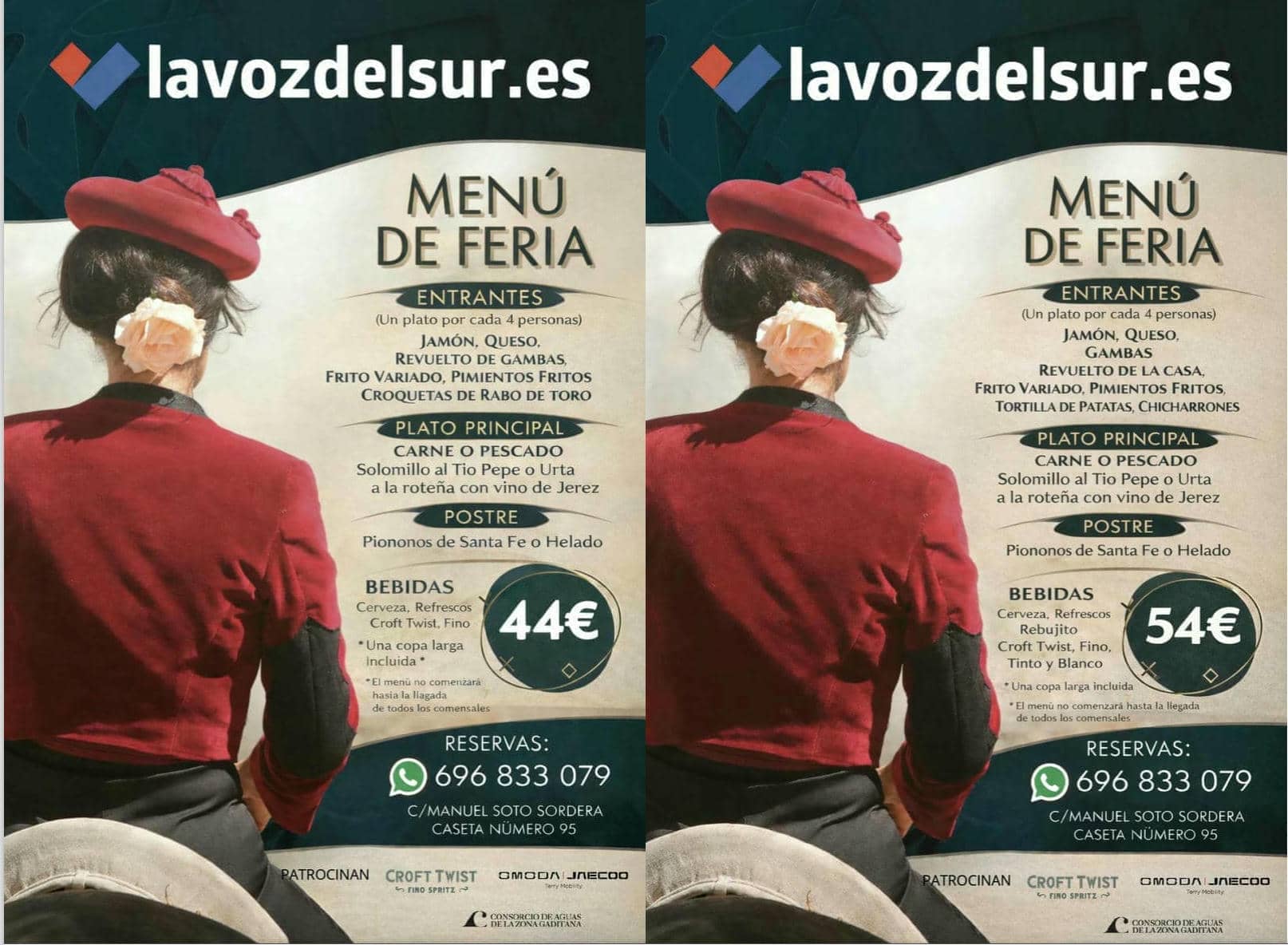 Menús feria 2026
