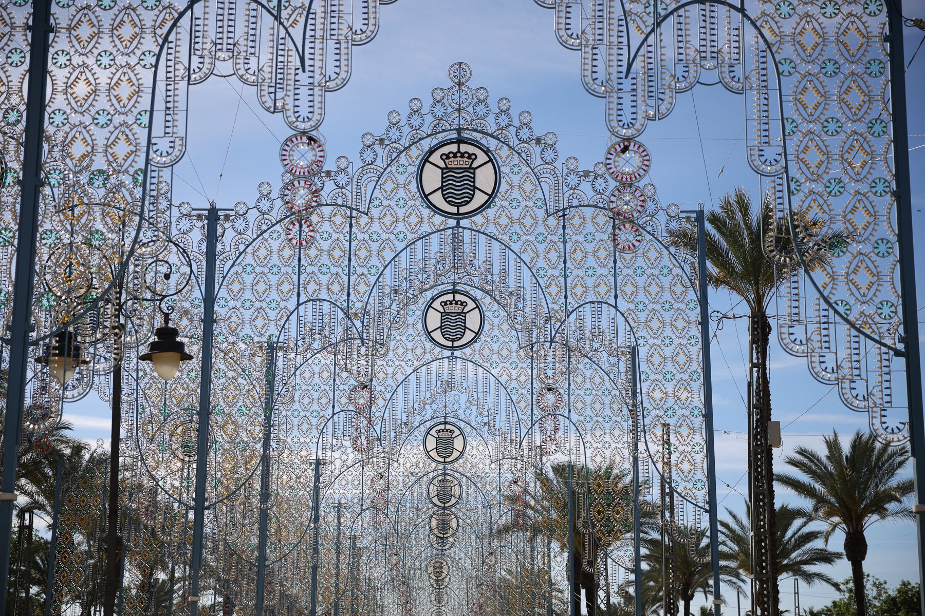 El alumbrado de la Feria de Jerez.