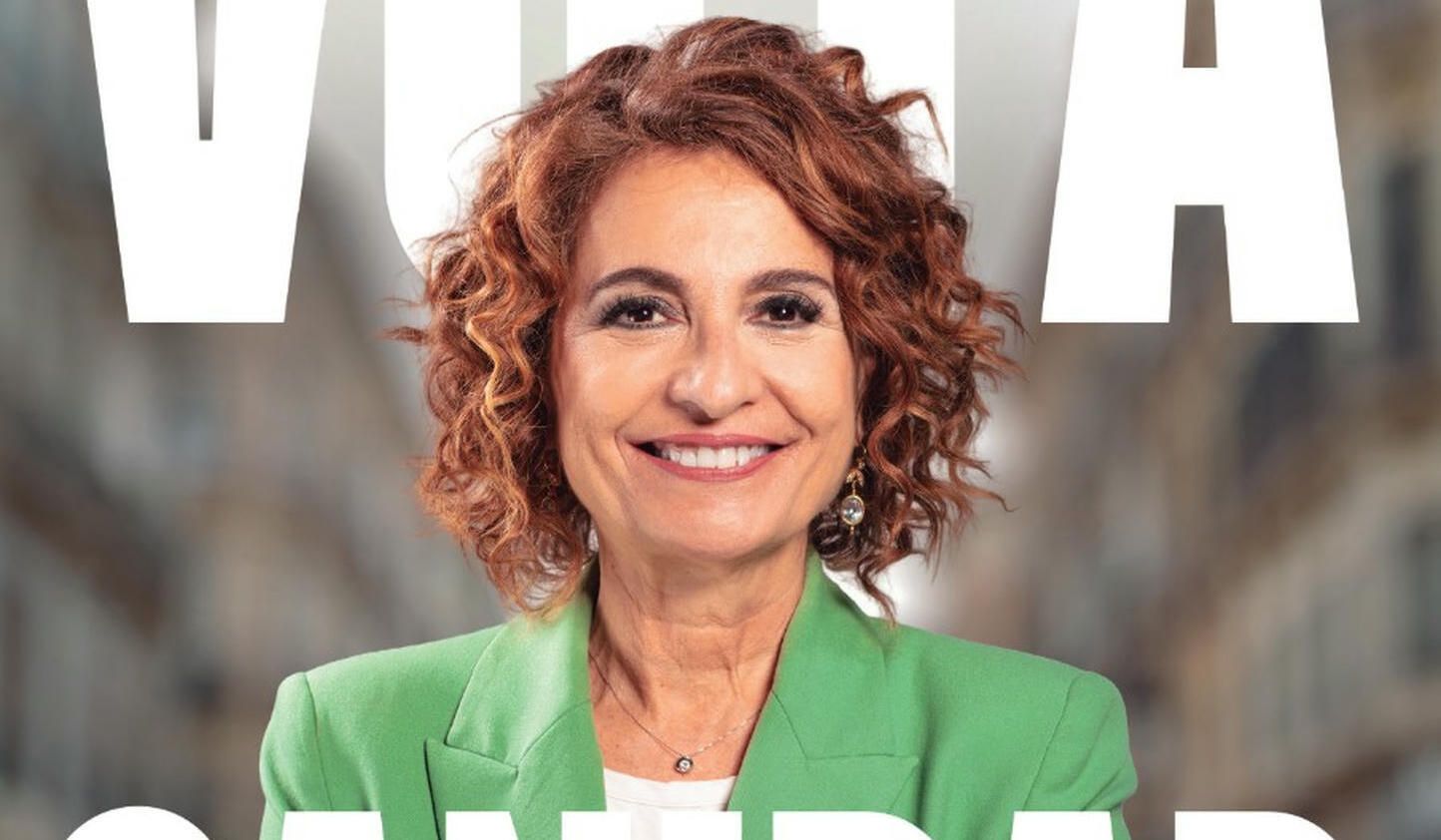 Un extracto de un cartel electoral de María Jesús Montero. (1) Un extracto de un cartel electoral de María Jesús Montero. (1)