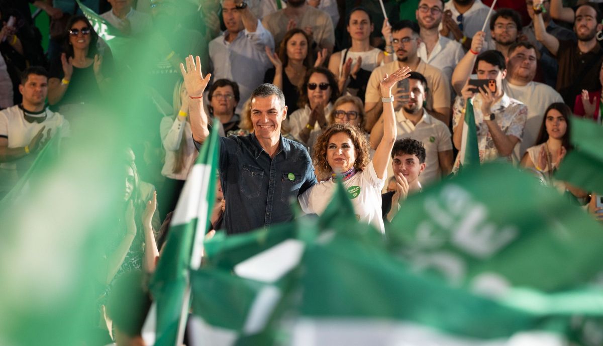 Pedro Sanchez Zapatero Maria Jesus Montero Cartama Malaga campaña electoral 17M 00004