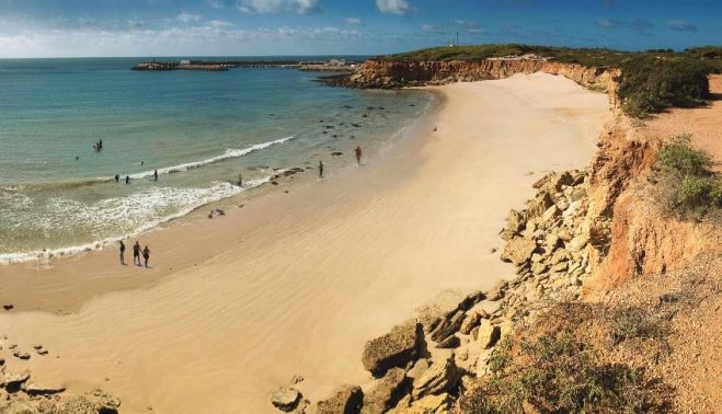 Cala del aceite de Conil, en una imagen de archivo.