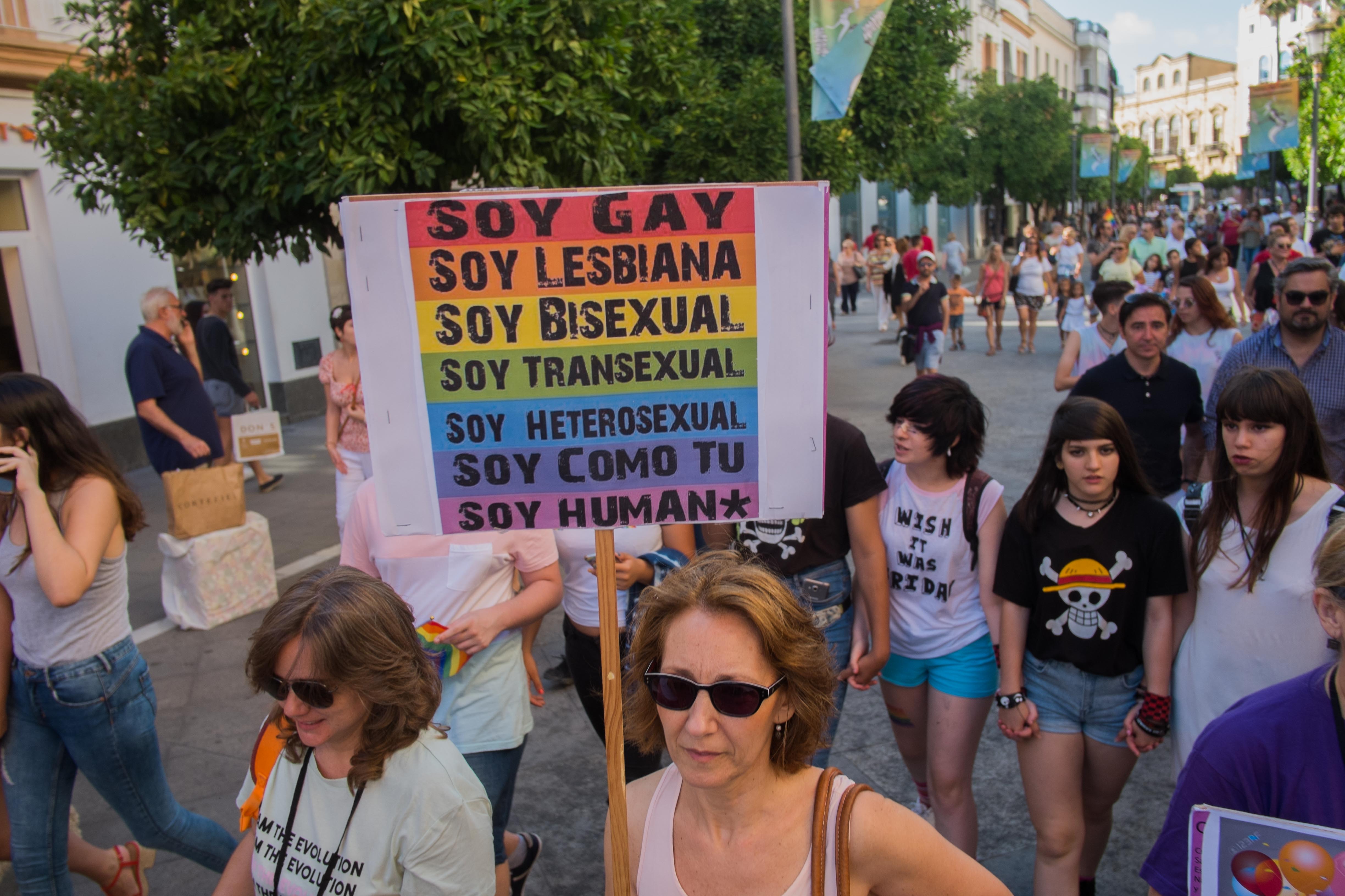 Una pasada marcha del Orgullo en Jerez.