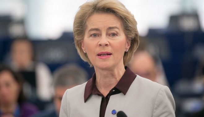 La presidenta de la Comisión Europea, Ursula Von der Leyen