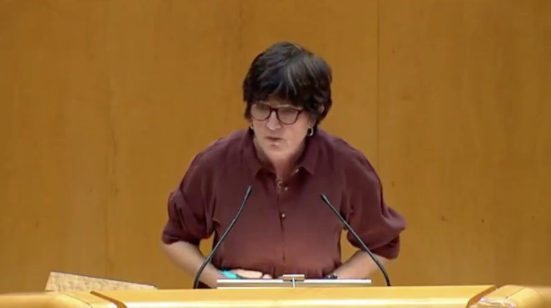 Pilar González, en su etapa como senadora.