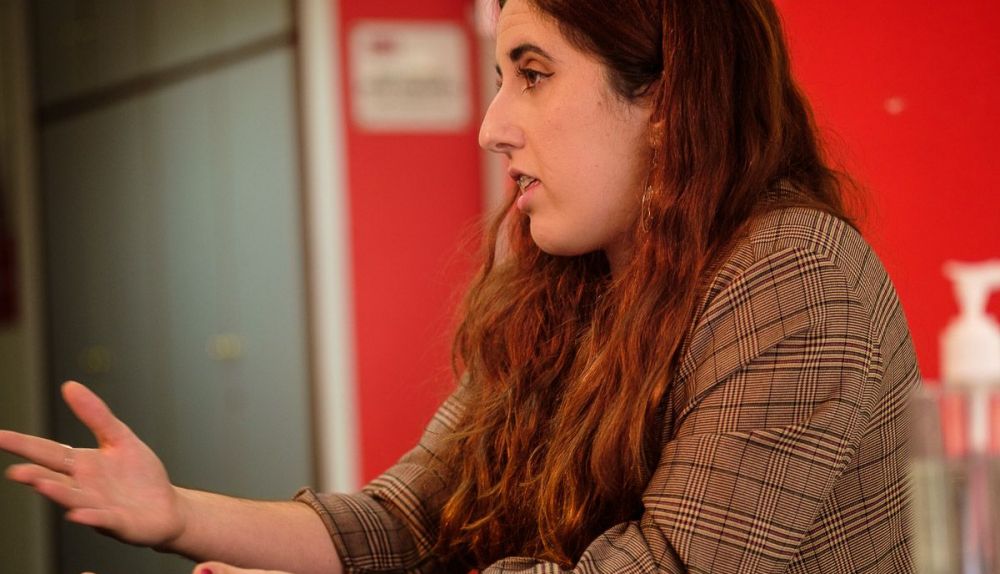 Claudia Muñoz Mesa, durante la entrevista. FOTO: MANU GARCÍA