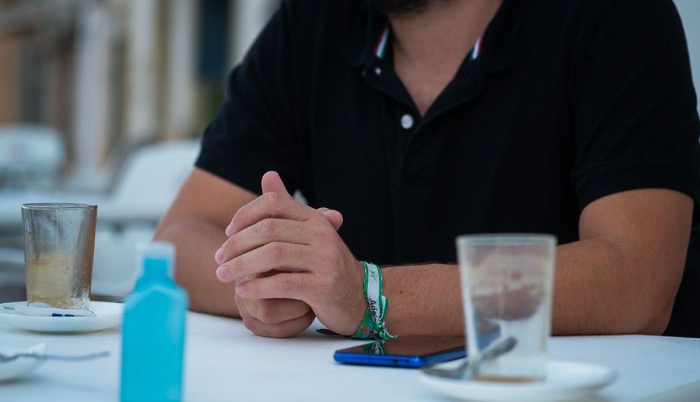 Un momento de la entrevista con José Ignacio García. FOTO: MANU GARCÍA
