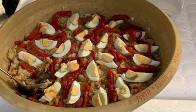 Plato de ajo campero. Plato de ajo campero.