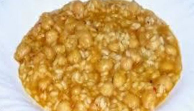 Plato de garbanzos como conejo.