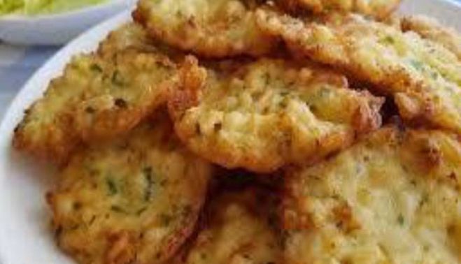 Tortitas de bacalao.