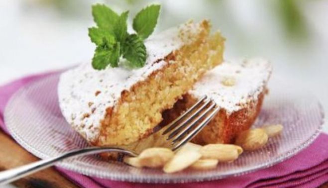 Torta de almendra.