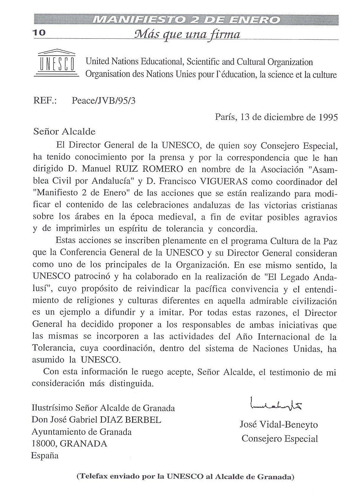 Unesco contra Toma