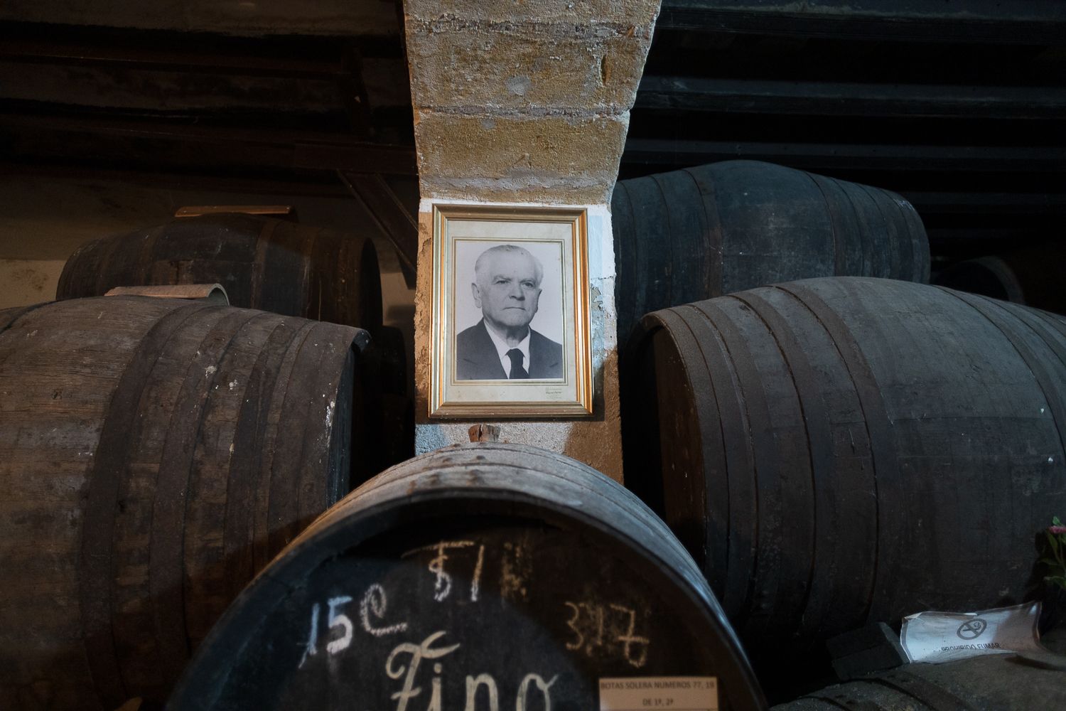 Retrato José Luis González Obregón, fundador de la bodega.