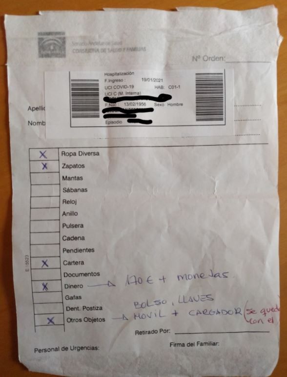 Inventario de la bolsa. Inventario de la bolsa.