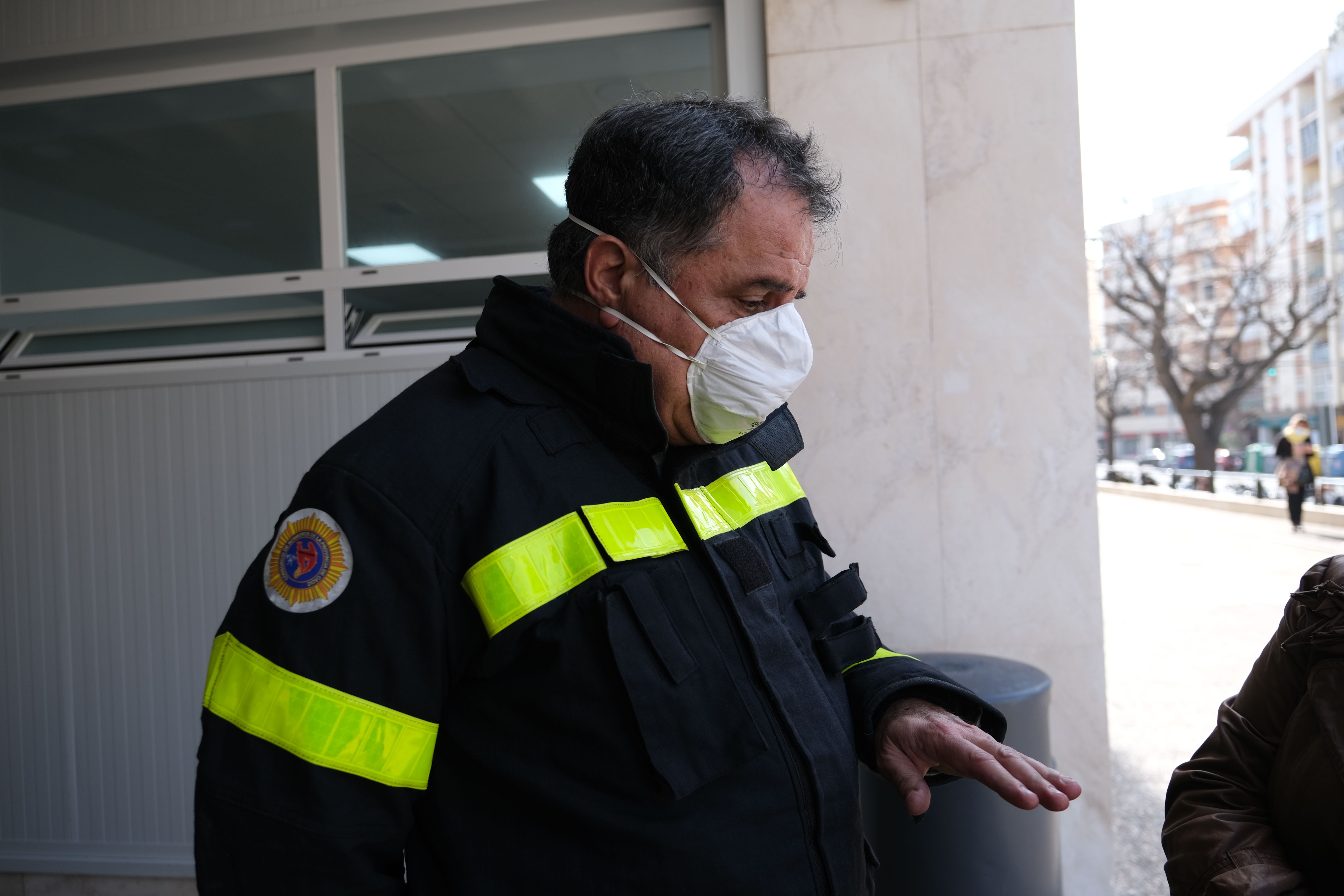Juan Carlos Rojas, jefe del Parque de Bomberos de Cádiz. Juan Carlos Rojas, jefe del Parque de Bomberos de Cádiz.