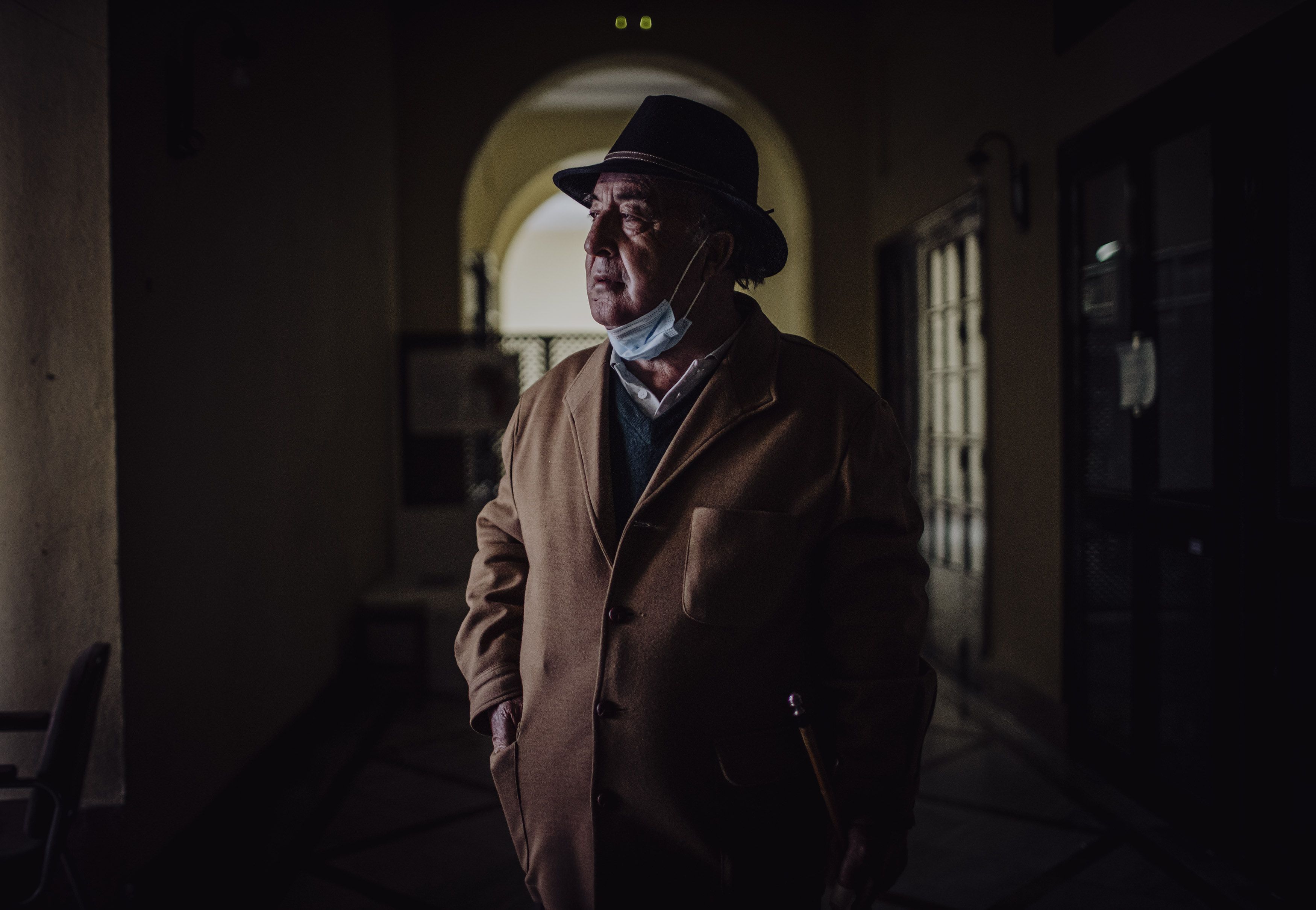 Juan Jaén 'El Márquez', este martes, en la sede de CNT en Jerez.