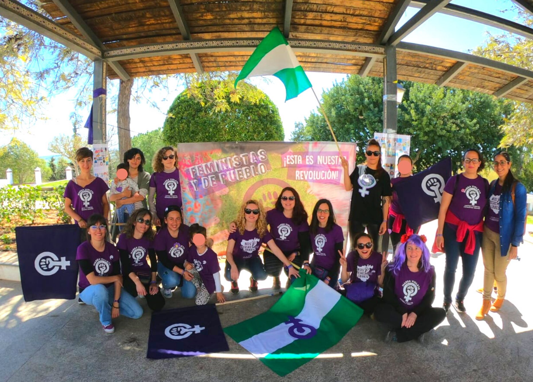 Marea Violeta Sierra de Cádiz en la concentración del pasado 8M en Arcos