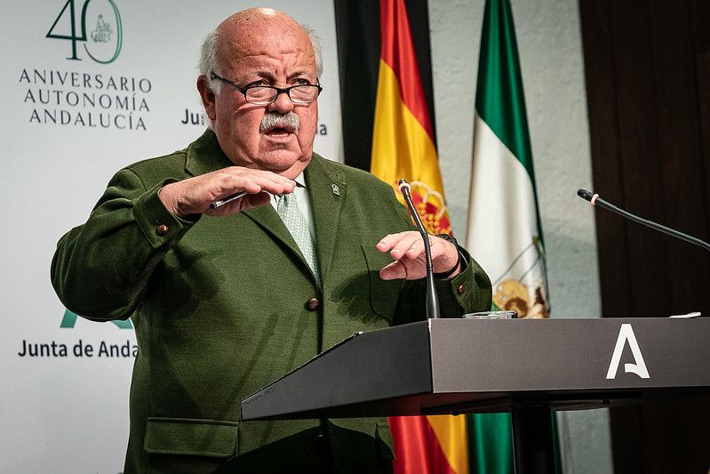 El consejero de Salud, Jesús Aguirre, en una imagen de archivo.