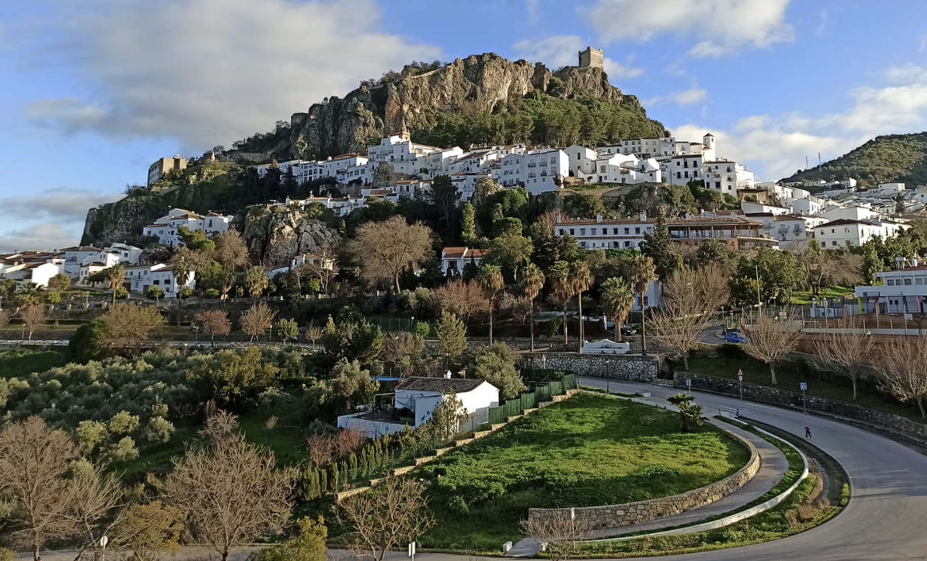 Vista de Zahara de la Sierra, uno de los municipios libres de covid.