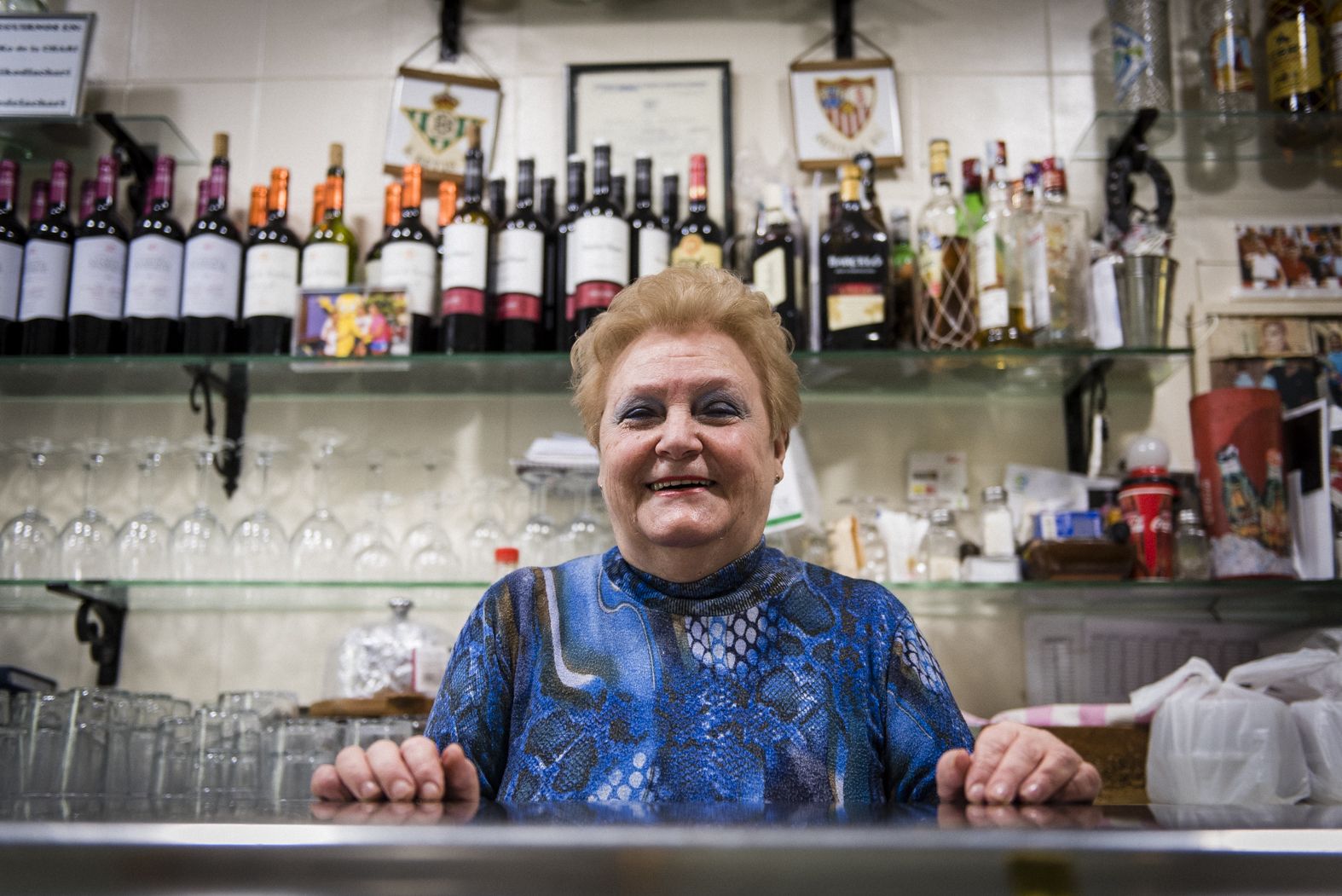 La Chari, alma mater de un bar esencial en Sevilla, El Kiko de la Chari, en días pasados.