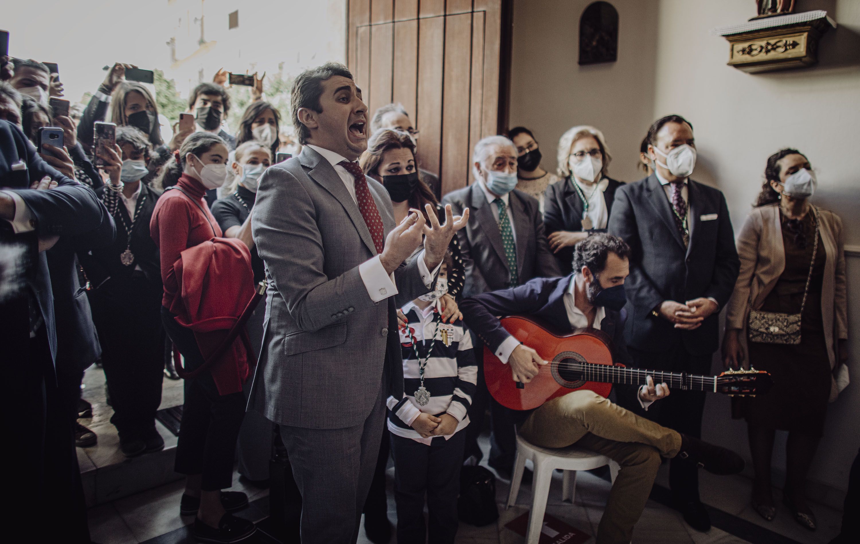 Manuel de la Fragua, en plena pelgaria.